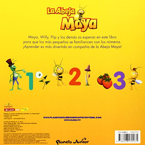 La Abeja Maya. Aprendo los números: Con pegatinas (La Abeja Maya 3D)