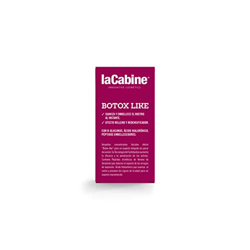 La Cabine Ampollas Botox - Ácido hialurónico cápsulas - Antiarrugas de expresión y edad - Efecto Botox Inmediato - Tensor Instantáneo