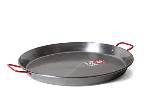 LA IDEAL 5020070 - Paellera valenciana para 12 personas, 57 x 46 x 6 cm, Gris