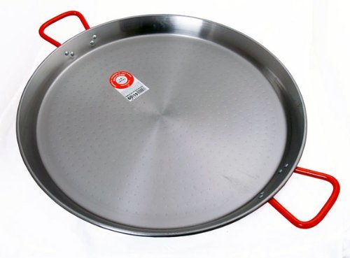 LA IDEAL - Paellera valenciana para 22 personas, 65 cm, Gris