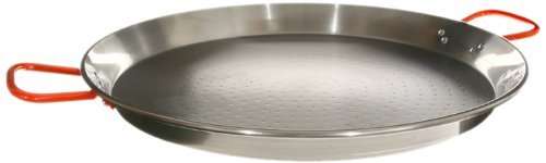 LA IDEAL - Paellera valenciana para 22 personas, 65 cm, Gris