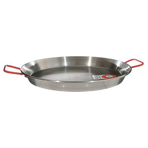 LA IDEAL - Paellera valenciana para 5 personas, 32 cm, Gris