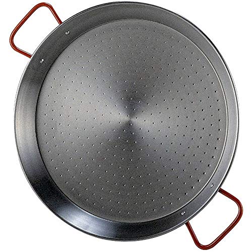 LA IDEAL - Paellera valenciana para 9 personas, 40 cm, Gris