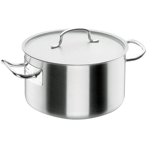 Lacor - 50033 - Cacerola Alta Con Tapa Chef Classic 32cm Inox