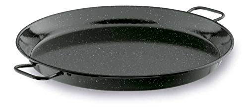 Lacor - 60161 - Paellera Esmaltada 60 cms.- Negro