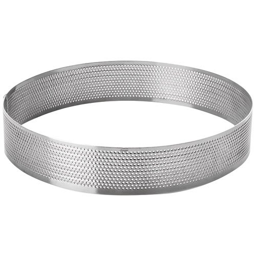 Lacor - 68550 - Molde Aro Redondo Perforado 20x3,5cm Inox.