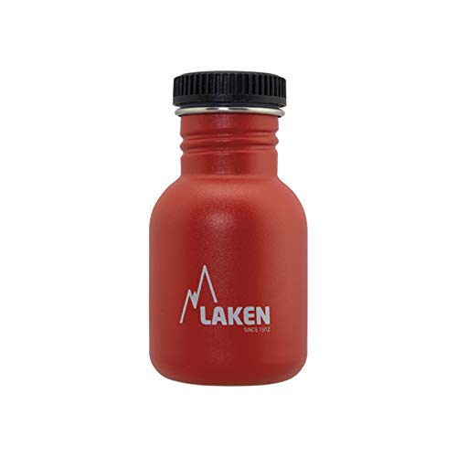 Laken BS35RO Unisex-Botella de Acero Inoxidable Muy Resistente para Adultos, 0,35 l, Color Rojo, 350ml