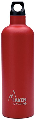 Laken Futura Botella Térmica Acero Inoxidable 18/8 y Doble Pared de Vacío, Unisex adulto, Rojo, 750 ml
