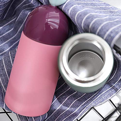 LALLing Vaso de Acero Inoxidable Taza Termo Botella Termo para niños Taza Termo para Agua Frasco de vacío térmico Lindo para niños