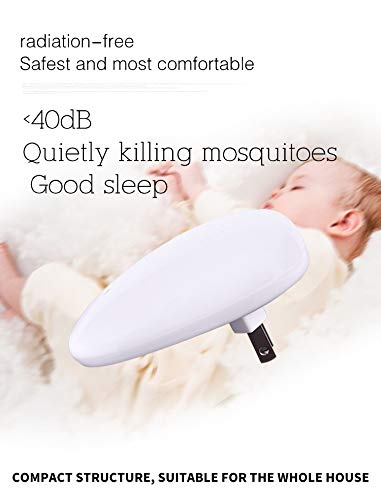 LAPPAZO Repelente Ultrasónico Mosquitos Plagas Ahuyentador de Ratones Control de Insecto para Moscas, Hormigas, Insectos, cucarachas, roedores(4 Packs) (Blanco)
