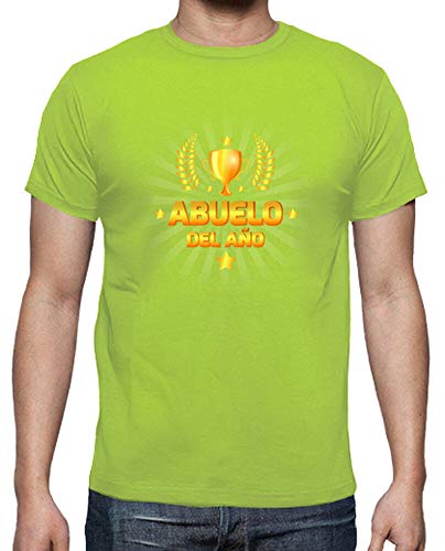 latostadora - Camiseta Premio Al Abuelo del Ano para Hombre Pistacho L