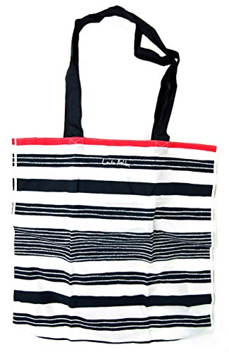 Laura Ashley - Bolsa plegable ligera en rayas azul marino y blanco