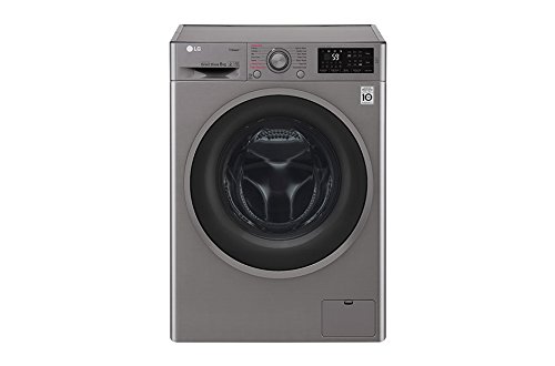 Lavadora carga frontal - LG F4J6TY8S, 8Kg, 1400 Rpm, Motor Direct Drive, A+++-30%, Inox