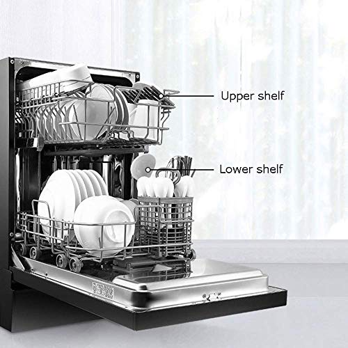 Lavavajillas Lavavajillas portátil lavavajillas integrado 1760W de potencia automático de alta temperatura de desinfección grandes CapacityHolds 8 juegos de cubiertos 4 Modos zhihao