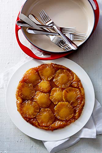 Le Creuset Bandeja tarta tatin de hierro fundido, Ovalada, diametro 28 cm, apto para todas las fuentes de calor, incluso inducción, Cereza