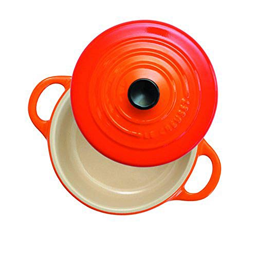 Le Creuset Mini cocotte, Redonda, 200 ml, 10 x 5 cm, Cerámica de gres, Volcánico