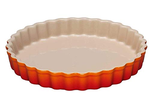 Le Creuset Molde para tartas, diametro 24 cm, Cerámica de gres, Volcánico