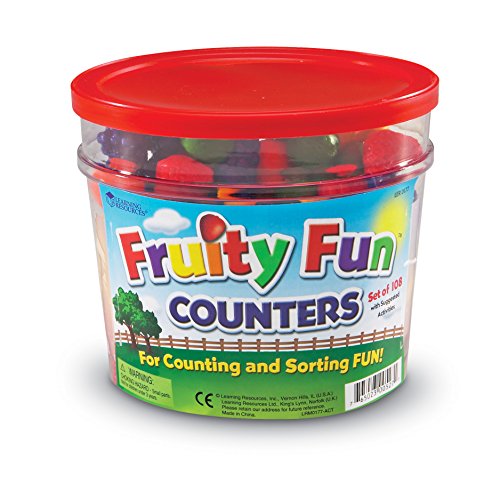 Learning Resources- Figuras de Frutas Fruity Fun, Color (LER0177)