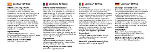 Lecitina 1200mg - ¡Bote para 8 meses! - 240 Cápsulas - SimplySupplements