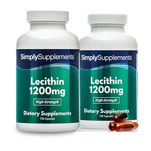 Lecitina 1200mg - ¡Bote para 8 meses! - 240 Cápsulas - SimplySupplements