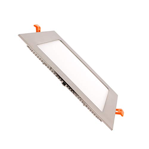 LEDKIA LIGHTING Placa LED Cuadrada SuperSlim 18W Silver Blanco Neutro 4000K - 4500K