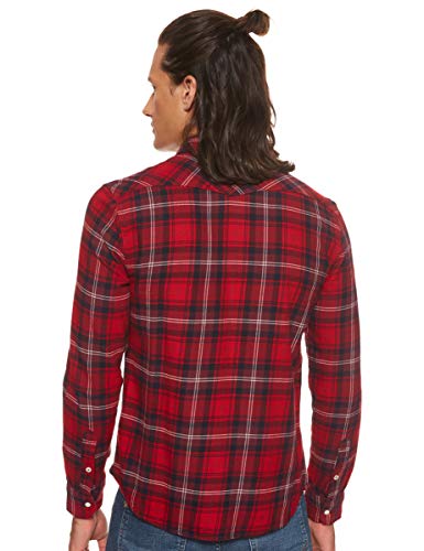 Lee Western Shirt Camisa, Warp Red Kg, XL para Hombre