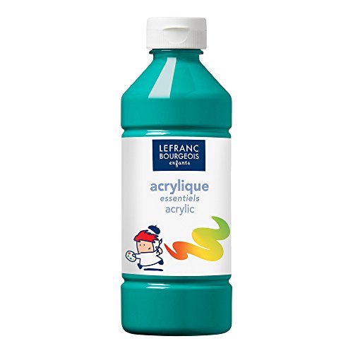 Lefranc & Bourgeois- Pintura Acrílica Líquida, Color Verde Oscuro, 500 ml (Colart 188534)