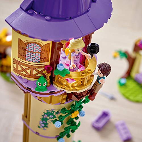 LEGO 43187 Disney Princess Torre y Castillo de Rapunzel, Set de Juguete con 2 Minifiguras de la película Enredados, Multicolor
