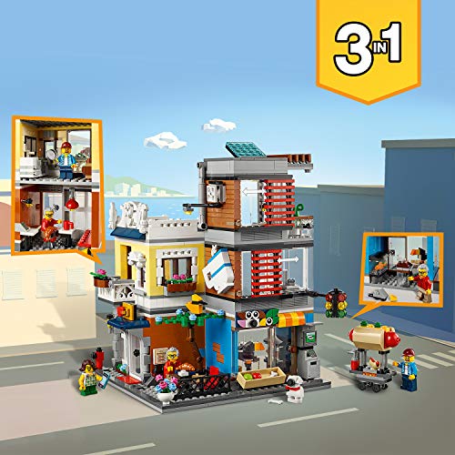 LEGO Creator - Tienda de Mascotas y Cafetería Nuevo set de construcción de Edificios de Juguete (31097) , color/modelo surtido