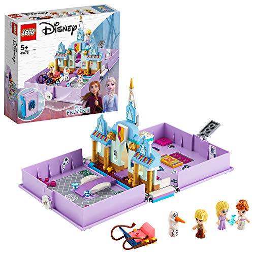 LEGO Disney Princess - Cuentos e Historias: Anna y Elsa, Juguete de Frozen 2, Castillo de Arandelle, con Mini Muñecas de Película Elsa, Ana, Olaf y Kristoff, a Partir de 5 Años (43175)