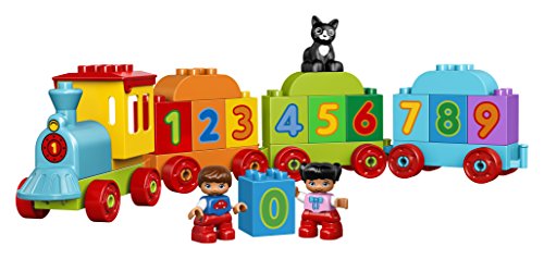 LEGO DUPLO - Mi Primer Tren de los Números, Juguete Preescolar Educativo de Aprendizaje y Construcción para Niños y Niñas de 1 Año y Medio a 3 Años con Muñecos y Piezas de Colores (10847)