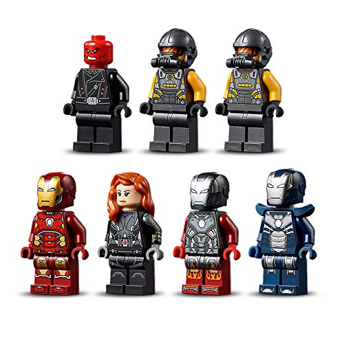 LEGO Marvel Avengers CLAS Batalla en la Torre de los Vengadores con Iron Man, Viuda Negra & Cráneo Rojo, Set de Juguete, Multicolor (76166)