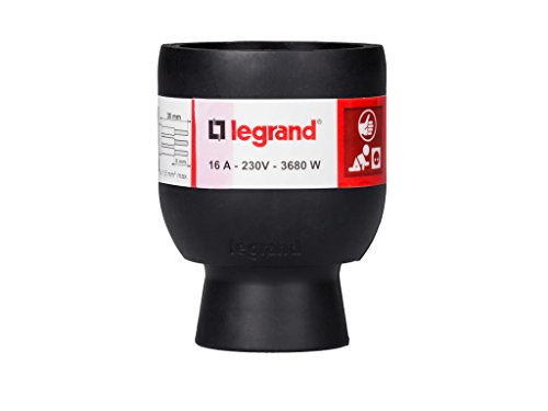 legrand 050179 Base de Enchufe Móvil, 3680 W, 230 V, Negro