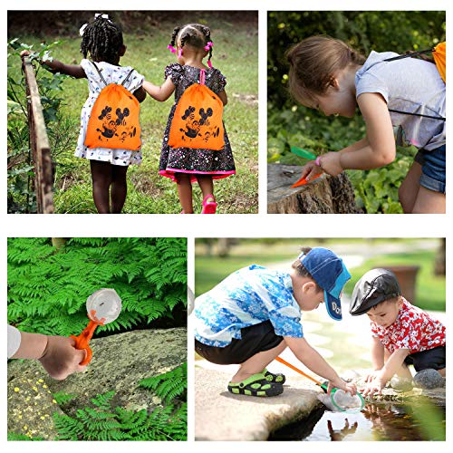 Lehoo Castle Kit de Explorador para Niños, Set de Juguetes al Aire Libre 26 Piezas, Kit Aventura con Binoculares Lupa para Acampada y Senderismo