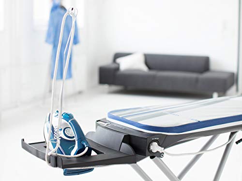 Leifheit AirActive Express Tabla de Planchar, Acero pulverizado, EPP/PVC, Azul, M Plateado