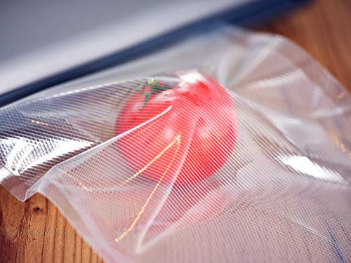 Leifheit Bolsas para envasar al vacío (20 x 30 cm), bolsa porta alimentos sin BPA, bolsas transparentes lavables para conservar alimentos, 50 unidades