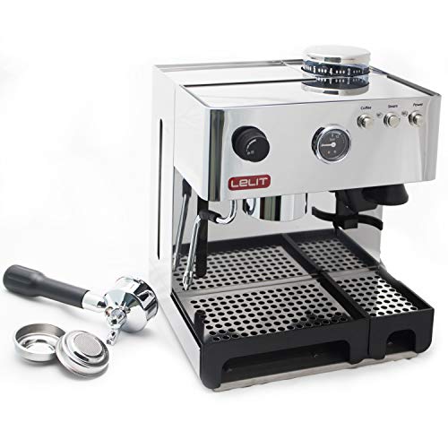 Lelit PL042EMI - Cafetera automática de 1200 W, color plateado