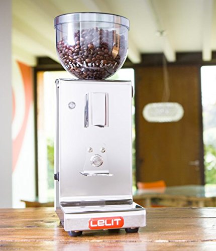 Lelit PL044MMT Fred, Molinillo de Café - Dosificación Automática - Micro Regulación de la Molienda, 150 W, 0.25 kg, Stainless Steel