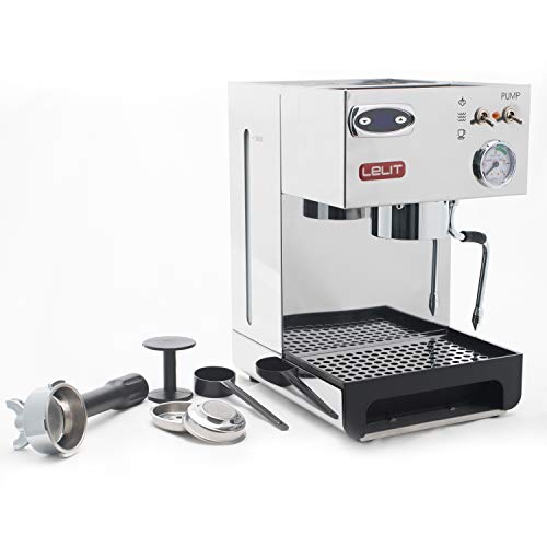 Lelit PL41TEM Anna, Máquina de Espresso Semiprofesional – PID Controlador de Temperatura del Café - Ideal Para el Expreso, el Capuchino y las Cápsulas de Papel, 1000 W, 2.7 litros, Acero Inoxidable