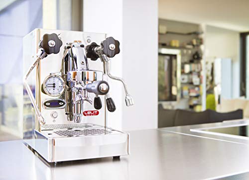 Lelit PL62T Mara, Máquina de Espresso Profesional-Grupo E61-PID Controlador de Temperatura del Café-Ideal para el Expreso y el Capuchino, 1400 W, 2.5 litros, Acero Inoxidable