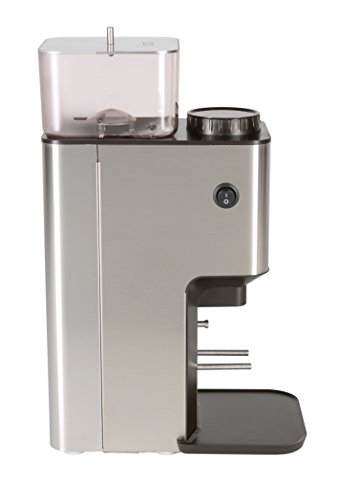 Lelit PL72 William, Molinillo de Café-Micro Regulación Juste del Tiempo de Molienda a Través de la Pantalla LCC, 470 W, 1 Cups, Stainless Steel, acero