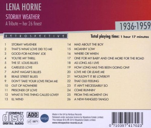 Lena Horne : Lena Horne - Stormy Weather