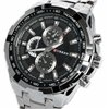 LEORX CURREN – Reloj de cuarzo para hombre, esfera redonda, correa de acero inoxidable resistente al agua, reloj de pulsera