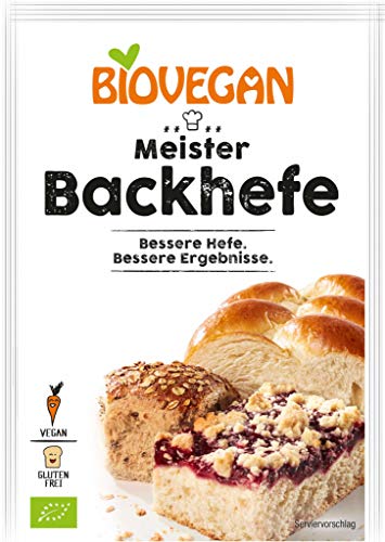 Levadura orgánica extra fuerte Levadura 'Master Yeast' 7g Biovegan | Nueva fórmula libre de gluten de levadura de Baker - Levadura de hornada Master Bio Maximum Power