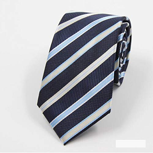 LFOZ Corbata/ocupación del Traje de Negocios de los Hombres/Azul Puro/Nudo de 8 cm Corbata de Trabajo Nupcial (Color : C)