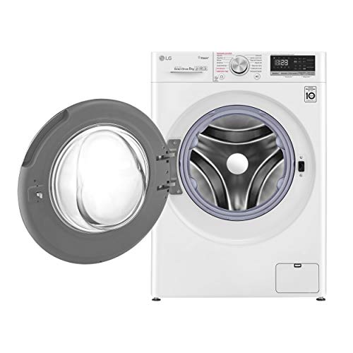 LG F4WV509S0 - Lavadora Inteligente 9 kg con tecnología AI Direct Drive (1400 RPM, Eficiencia Energética A+++ -40%, lavado con vapor LG Steam+, Smart ThinQ con Smart Diagnosis) color blanco