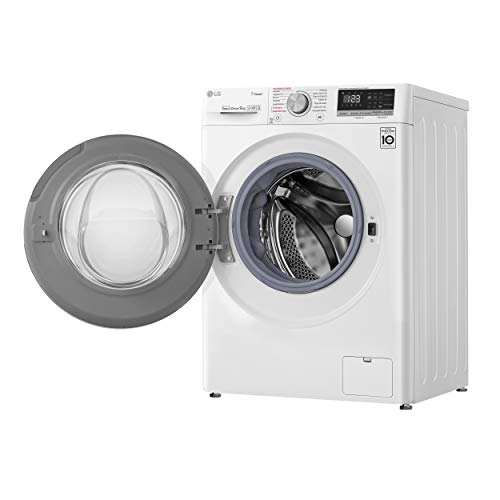 LG F4WV509S0 - Lavadora Inteligente 9 kg con tecnología AI Direct Drive (1400 RPM, Eficiencia Energética A+++ -40%, lavado con vapor LG Steam+, Smart ThinQ con Smart Diagnosis) color blanco