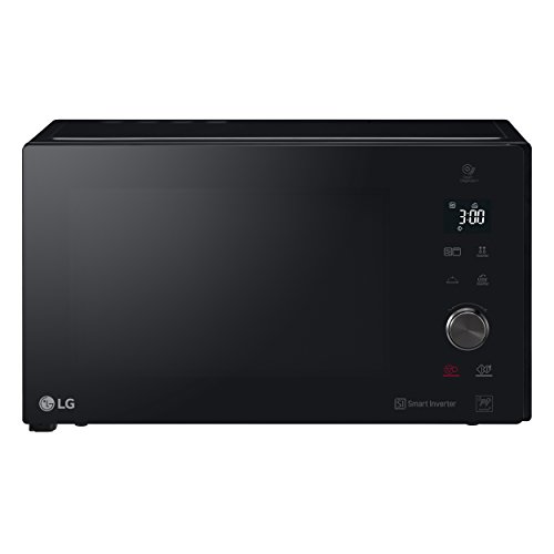 LG MH7265DPS Grill Smart Inverter - Microondas Grill 2 en 1, 1200W, 32 L, Display LED, Plato interior 360 mm, Color Negro, 30.8 (alto) x 54.4cm (ancho) x 45.8 cm (profundo)