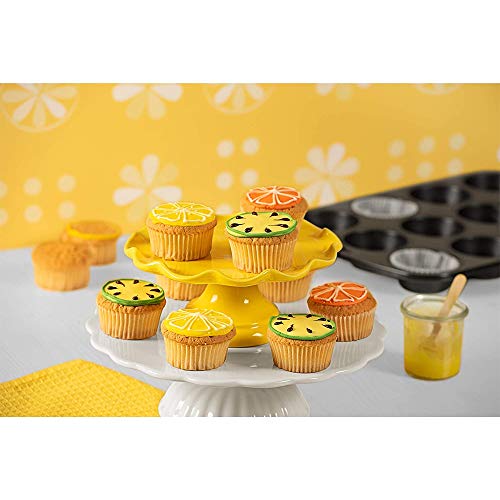 Lhbfcy Acero Carbono Molde para Magdalenas y Muffins Profesional Antiadherente Muffins Molde Metálico Magdalenas Bandejas para Hornear Accesorios Adecuado para Muffins, Cupcake, Brownie y Budín