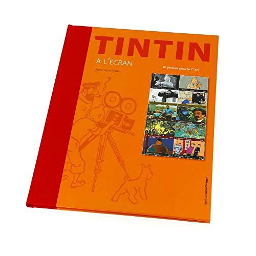 Libro Hergé, Tintin à l'écran + 10 timbres (sellos) Dominique Maricq (24252)